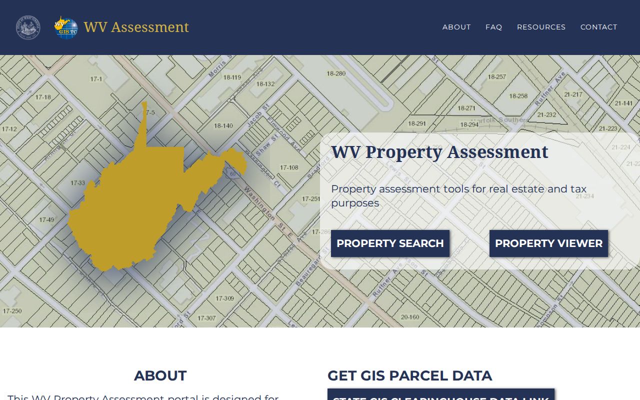 West Virginia parcel map FAQ on parcel IDs, annual updates, acreage, and legal boundary limits